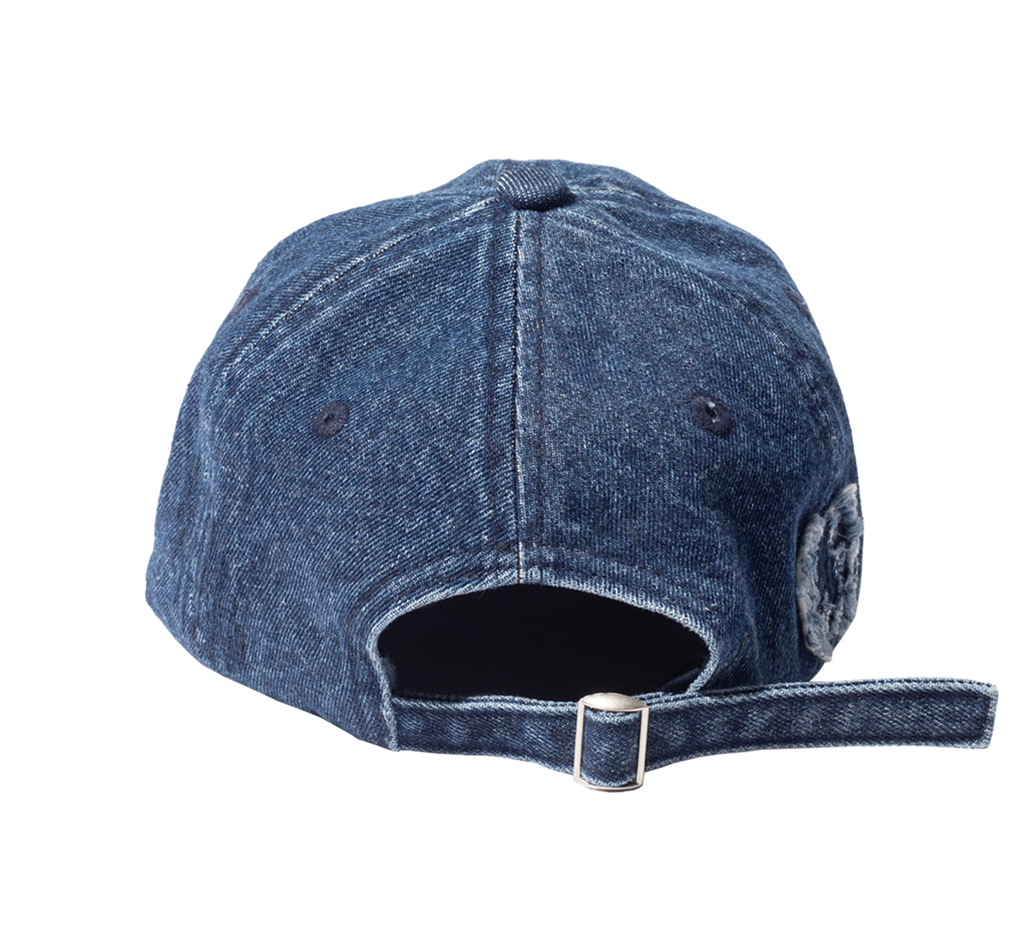 APPLIQUE DENIM HAT - BLUE