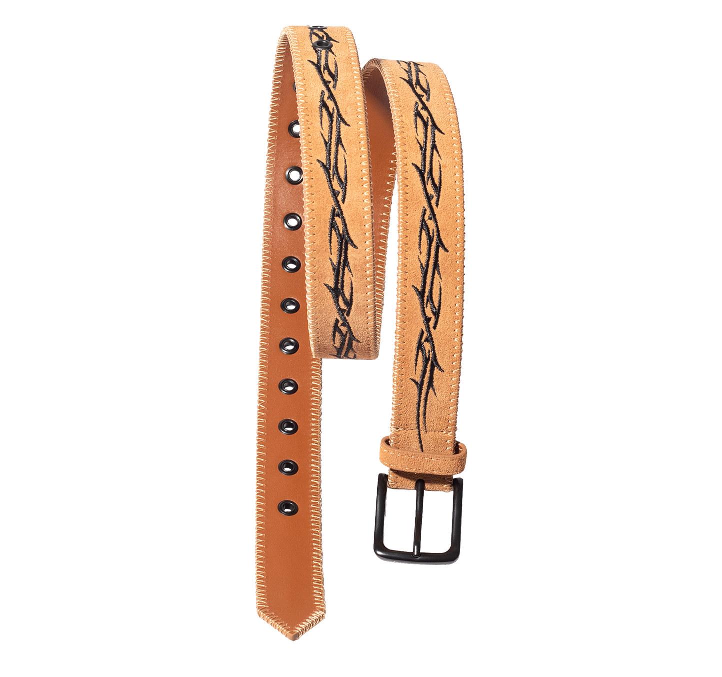 SUEDE BELT - BROWN