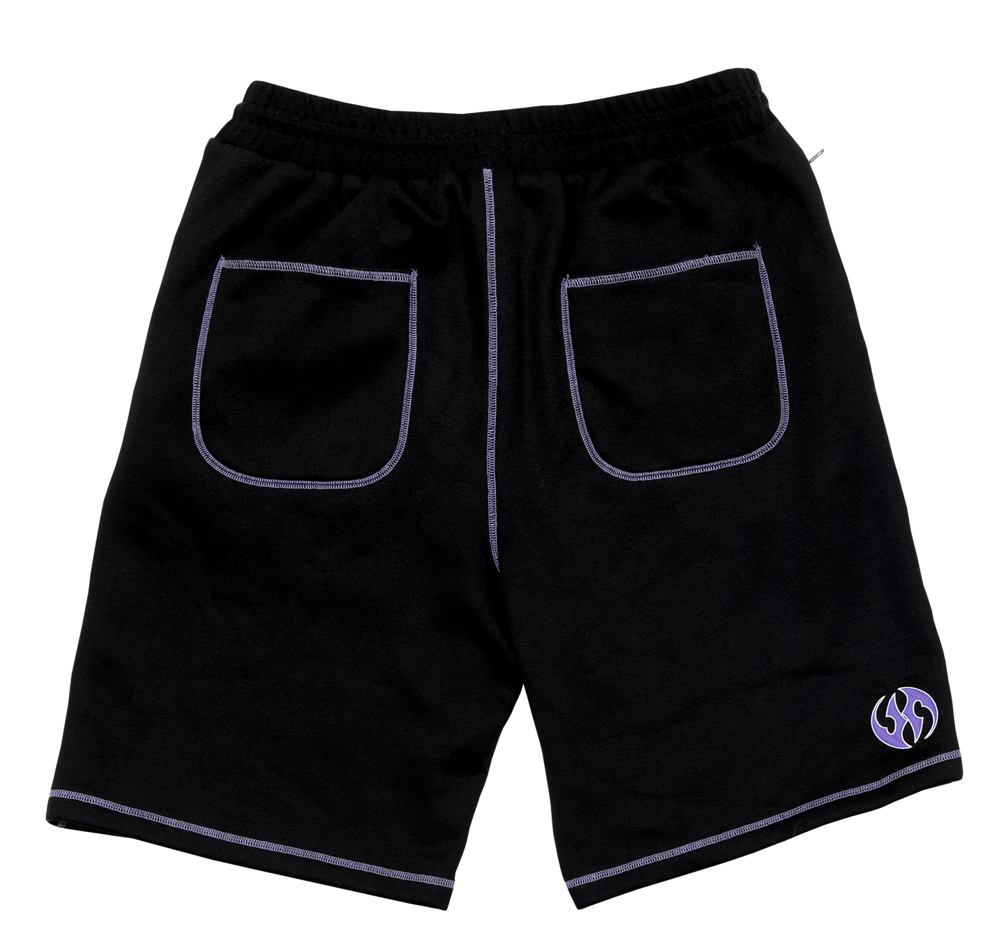 CONTRAST FLEECE SHORTS
