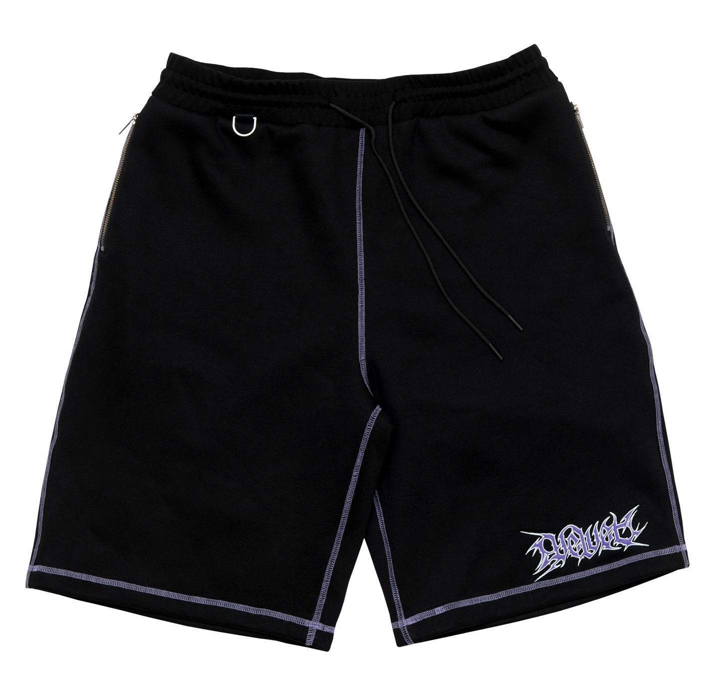 CONTRAST FLEECE SHORTS