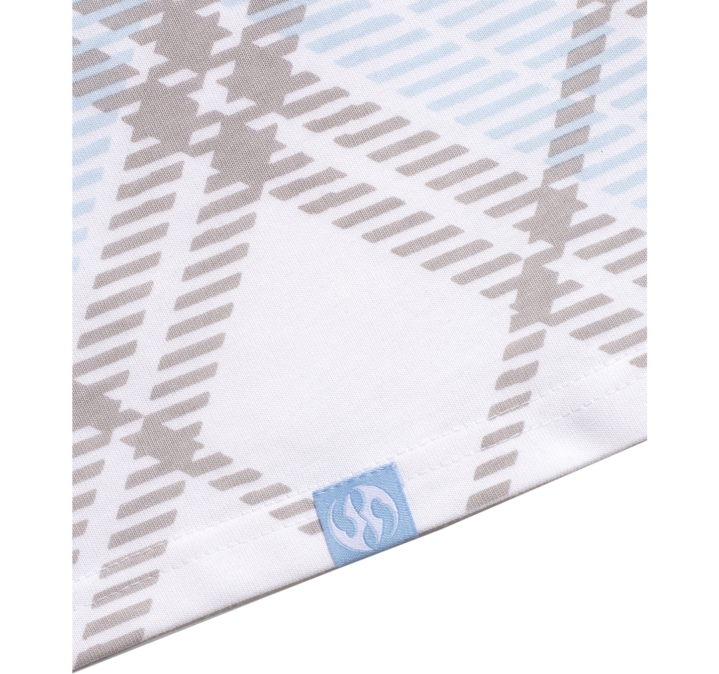 PLAID T-SHIRT - WHITE